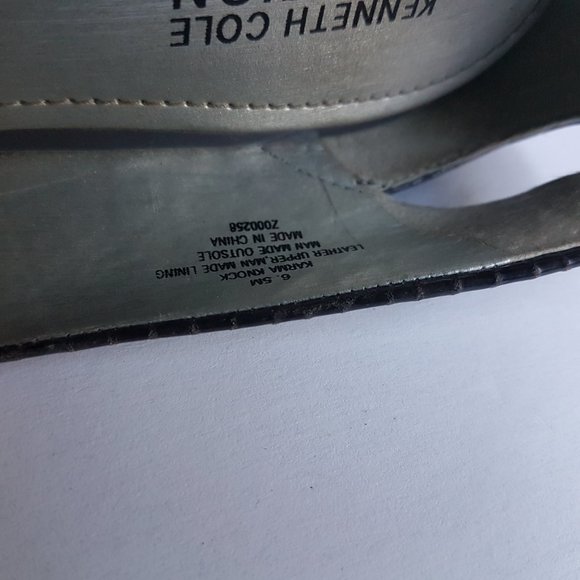 - Kenneth Cole Reaction Size 6.5 Wege Grey Heels Women's Shoes - Picture 6 of 7